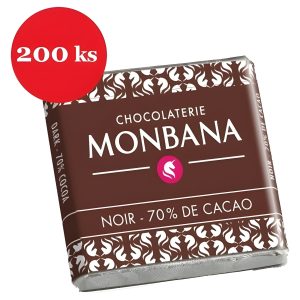 Čokoláda ke kávě Monbana hořká 200 × 4 g