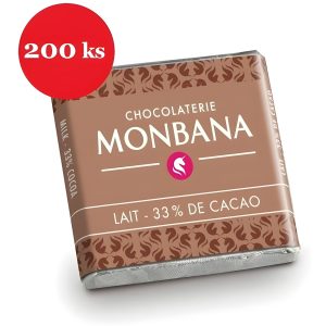 Čokoláda ke kávě Monbana mléčná 200 × 4 g