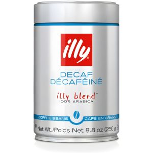 illy Espresso Classico – Medium Roast zrnková káva bez kofeinu v dóze 250 g