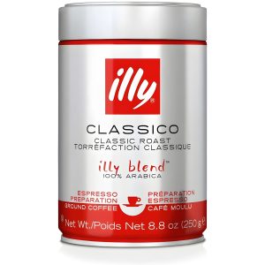 illy Espresso Classico – Medium Roast mletá káva v dóze 250 g