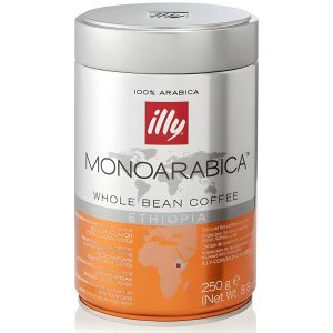illy Monoarabica Ethiopia zrnková káva v dóze 250 g
