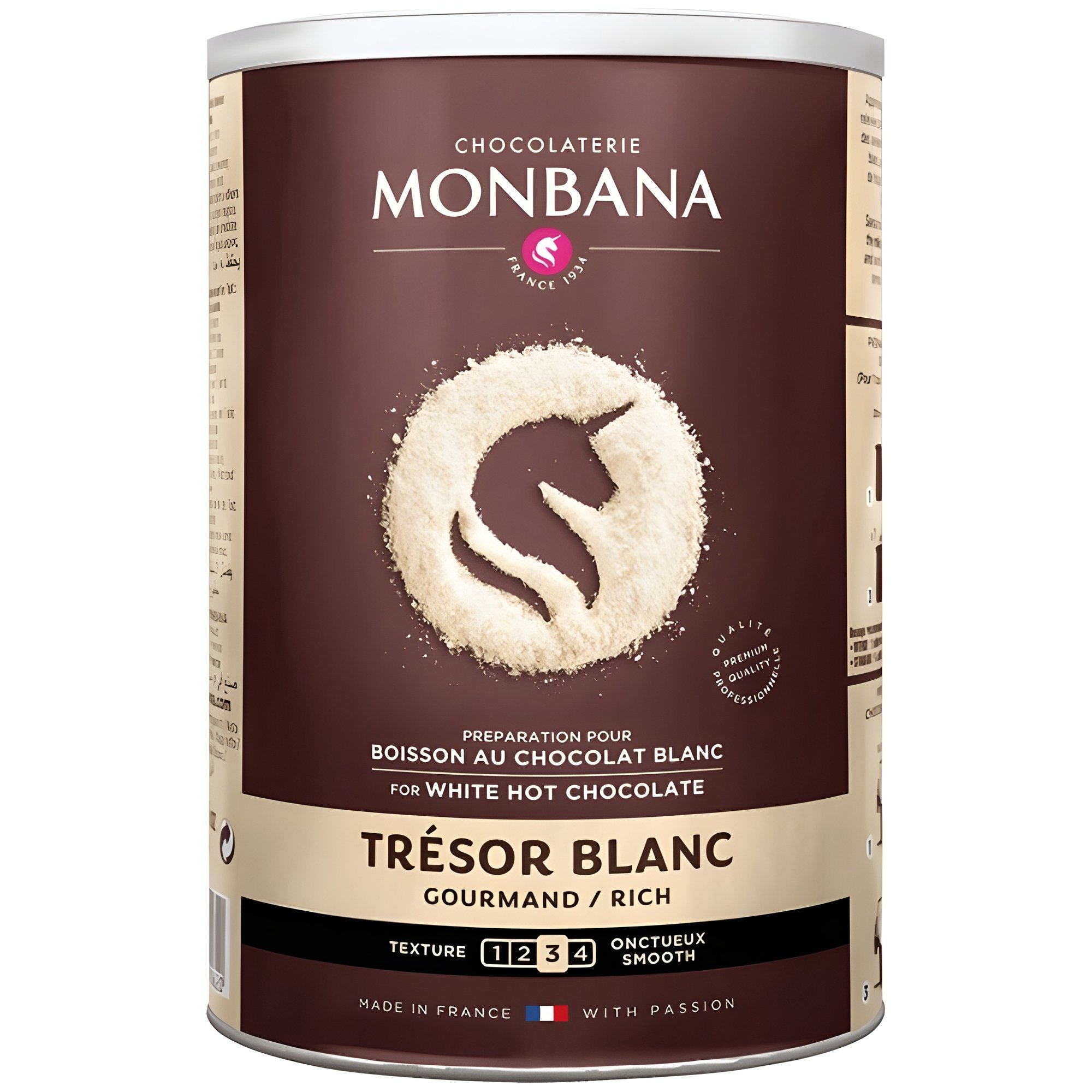 Monbana Trésor de Chocolat bílá čokoláda 500 g